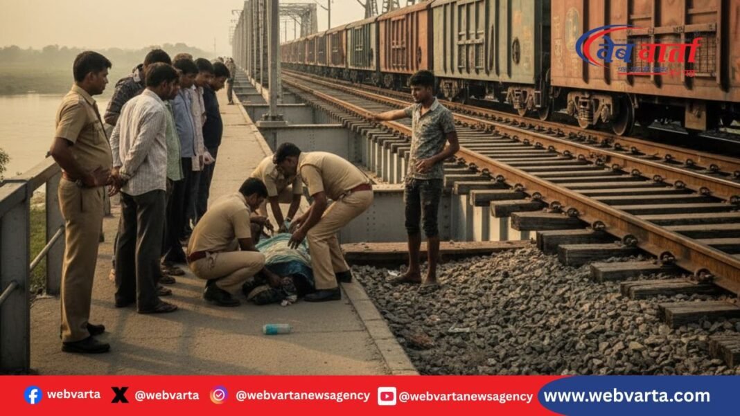 कुशीनगर पनियहवा रेल पुल मालगाड़ी हादसा 2026