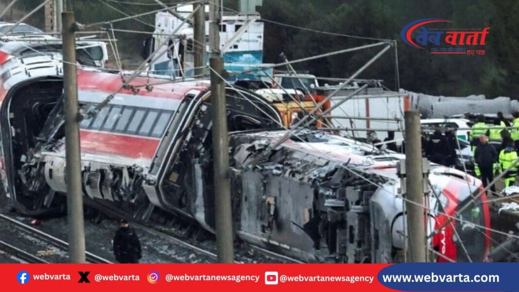 स्पेन में दो हाई-स्पीड ट्रेनों की टक्कर में 40 लोगों की मौत, 43 लापता