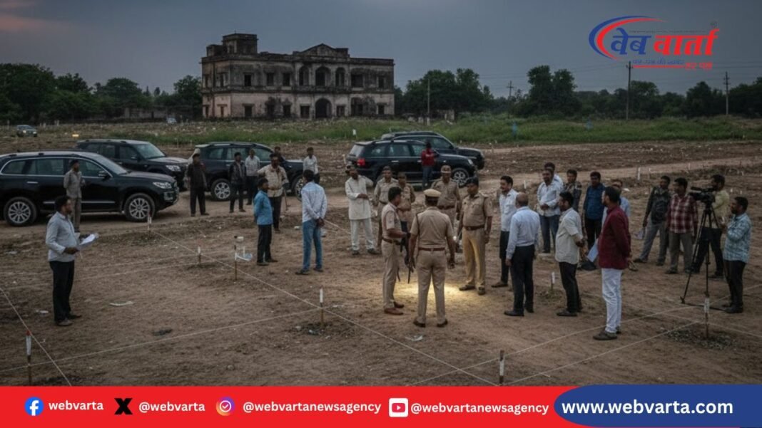 देवरिया में तमकुही राजघराने की भूमि विवाद के दौरान हवाई फायरिंग, पुलिस ने दर्ज किया मुकदमा।