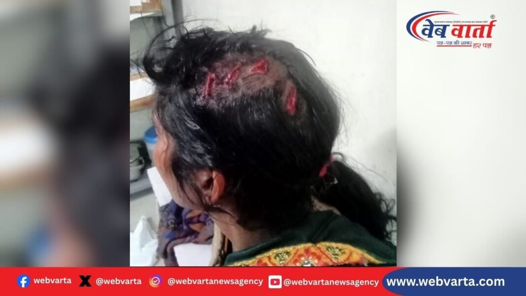 बेनीगंज में महिला पर धारदार हथियार से हमला