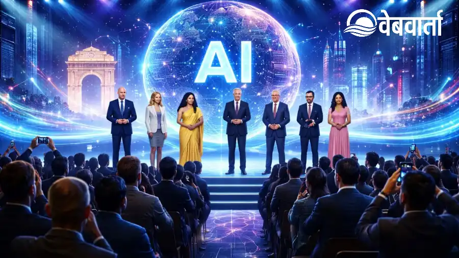 AI-Impact-2026-India-Conference नई दिल्ली में आयोजित एआई इम्पैक्ट 2026 सम्मेलन