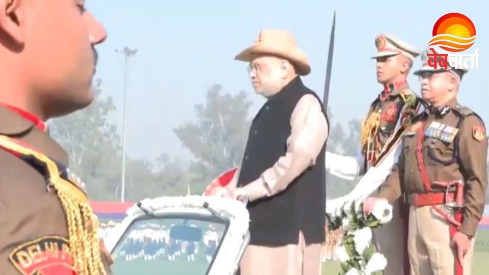 दिल्ली पुलिस स्थापना दिवस समारोह में शामिल केंद्रीय गृह मंत्री अमित शाह