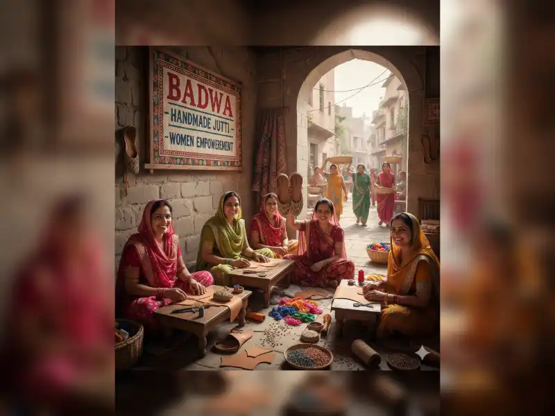 Badwa-Handmade-Jutti-Women-Empowerment बड़वा गाँव की महिलाओं द्वारा बनाई गई पारंपरिक जूती