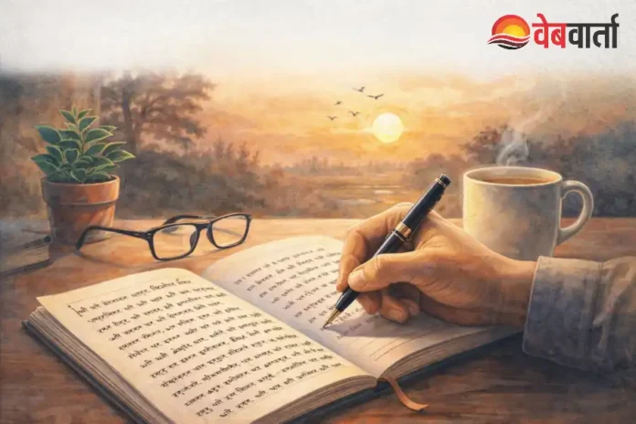 हाथ से लिखने से मानसिक शांति और आत्मसंवाद