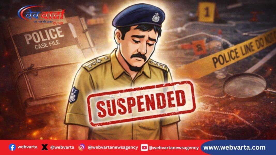 हरदोई में लापरवाह दरोगा पर पुलिस अधीक्षक की कार्रवाई