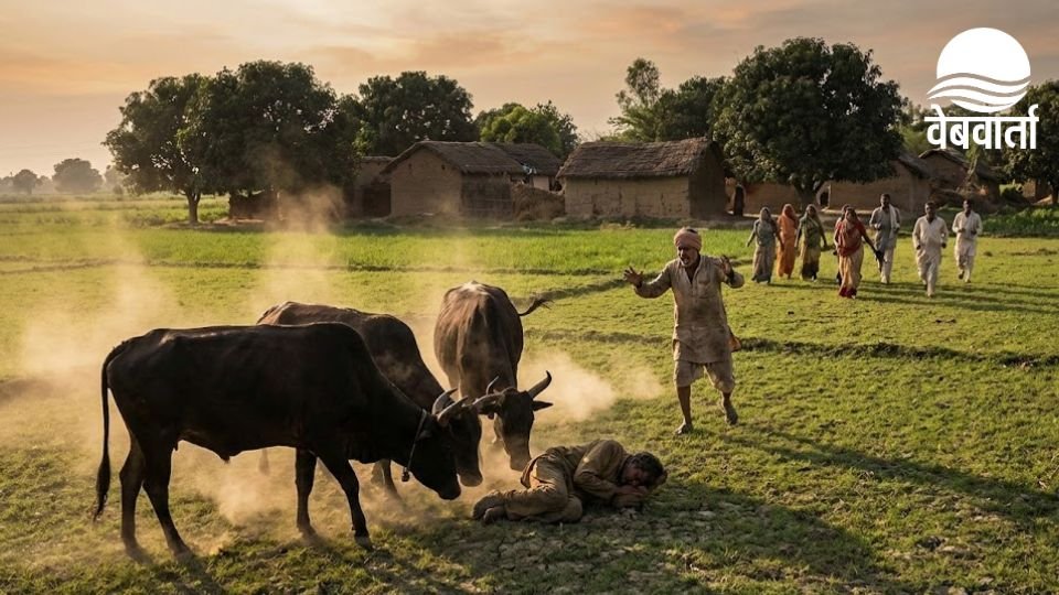 कुशीनगर के हाटा क्षेत्र में सांडों के हमले से हुई मौत की घटना