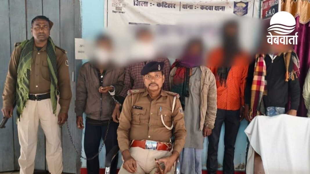 कटिहार में अवैध पशु तस्करी के खिलाफ पुलिस की कार्रवाई
