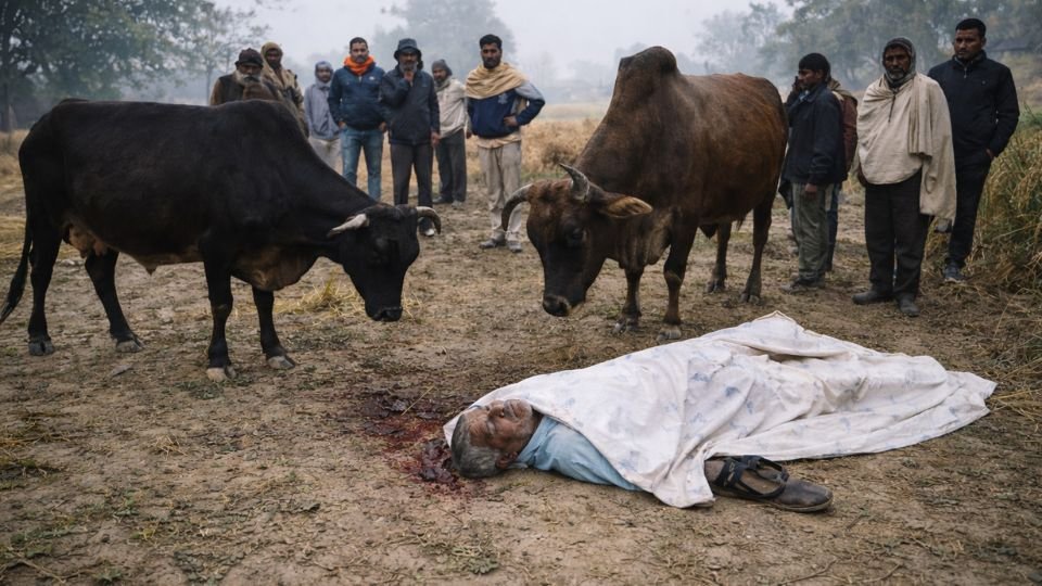 कुशीनगर में सांड के हमले में घायल किसान की मौत