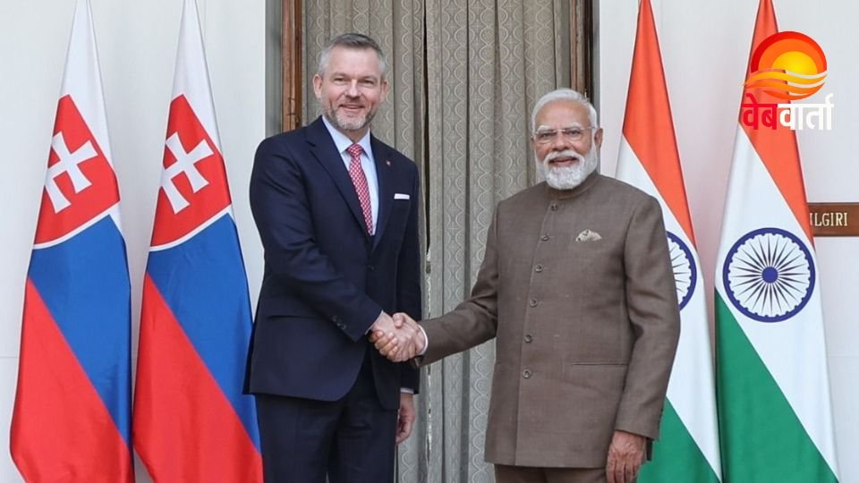 Mr. Peter Pellegrini President of the Slovak Republic PM Narendra Modi