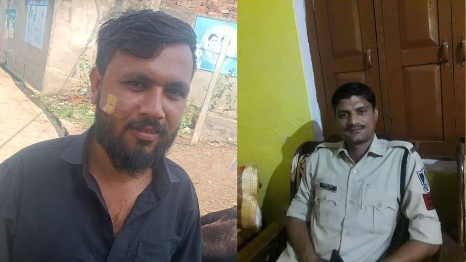 भिंड के रौन थाने में पुलिस पर मजदूरों से मारपीट का आरोप