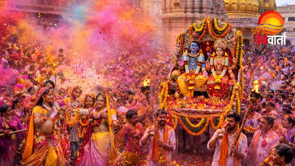 Rangbhari Ekadashi Celebration at Kashi Vishwanath काशी में रंगभरी एकादशी celebration at Kashi Vishwanath Dham