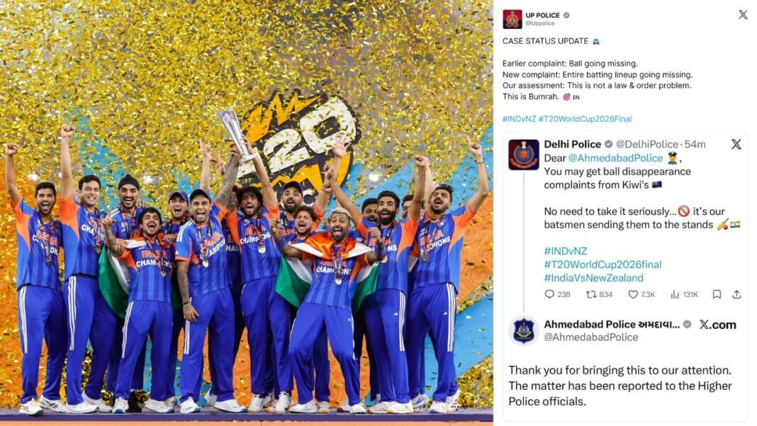 IND vs NZ Twitter War दिल्ली यूपी पुलिस के मजेदार ट्वीट