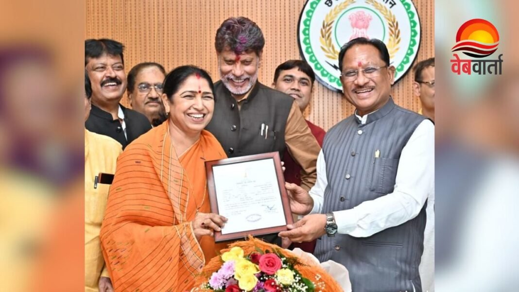 Rajya Sabha MP Laxmi Verma Meets CM Sai रायपुर मुख्यमंत्री मुलाकात