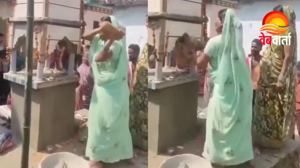 सिद्धार्थनगर के शोहरतगढ़ में मंदिर तोड़े जाने का वीडियो वायरल घटना स्थल