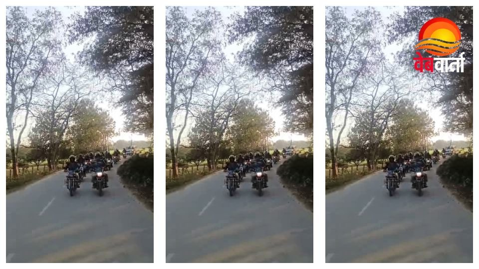 Siddharthnagar Police Flag March Alert11 Siddharthnagar Security Alert के दौरान पुलिस फ्लैग मार्च