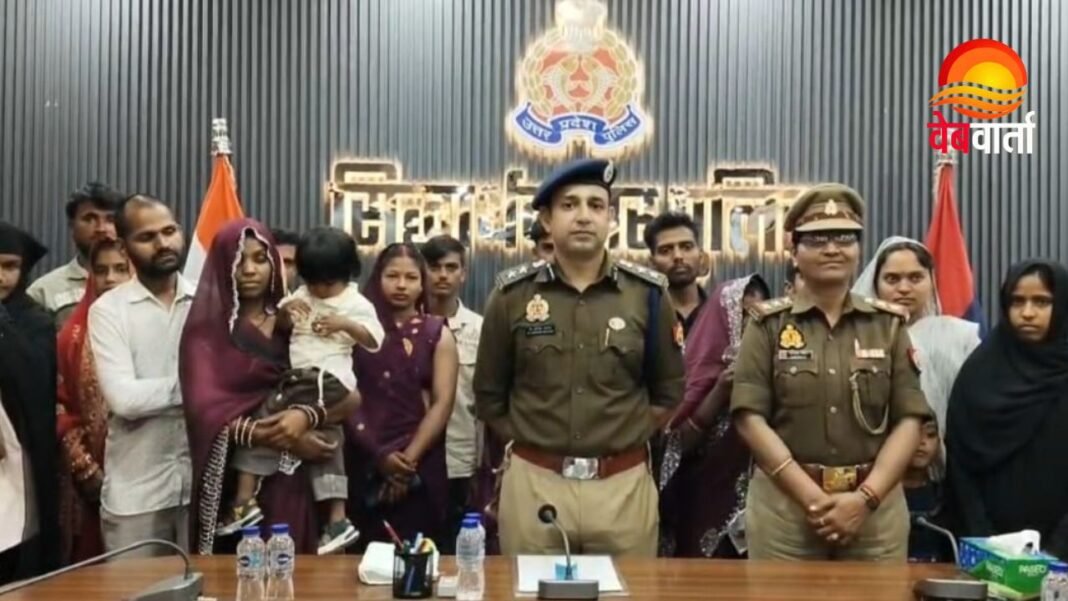 Siddharthnagar Women’s Day Police Program महिला दिवस पर पुलिस कार्यक्रम और 9 परिवारों में समझौता