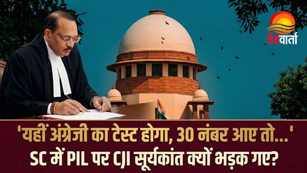 Supreme Court English Exam Remark सुप्रीम कोर्ट इंग्लिश टेस्ट टिप्पणी CJI सूर्यकांत