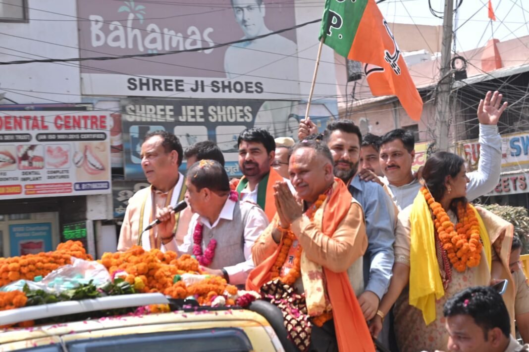 sonipat-mayor-election-rajiv-jain-nomination-rally