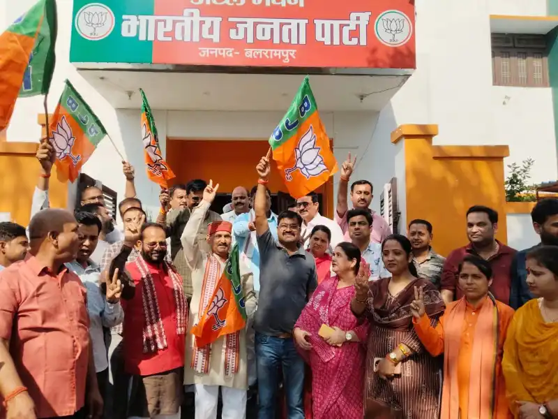 balrampur-bjp-victory-celebration