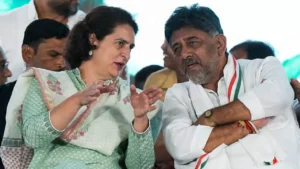 Siddaramaiah steps down to give the reigns of power in Karnataka to DK Shivakumar 2 priyanka gandhi and dk shivakumar 2026 05 27 09 20 40