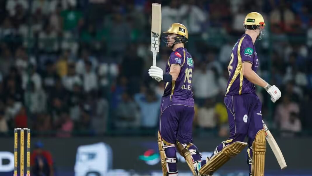 बुरी तरह हारी दिल्ली, KKR ने 34 गेंद पहले चेज किया टारगेट, फिन एलन ने शतक जड़ रचा इतिहास