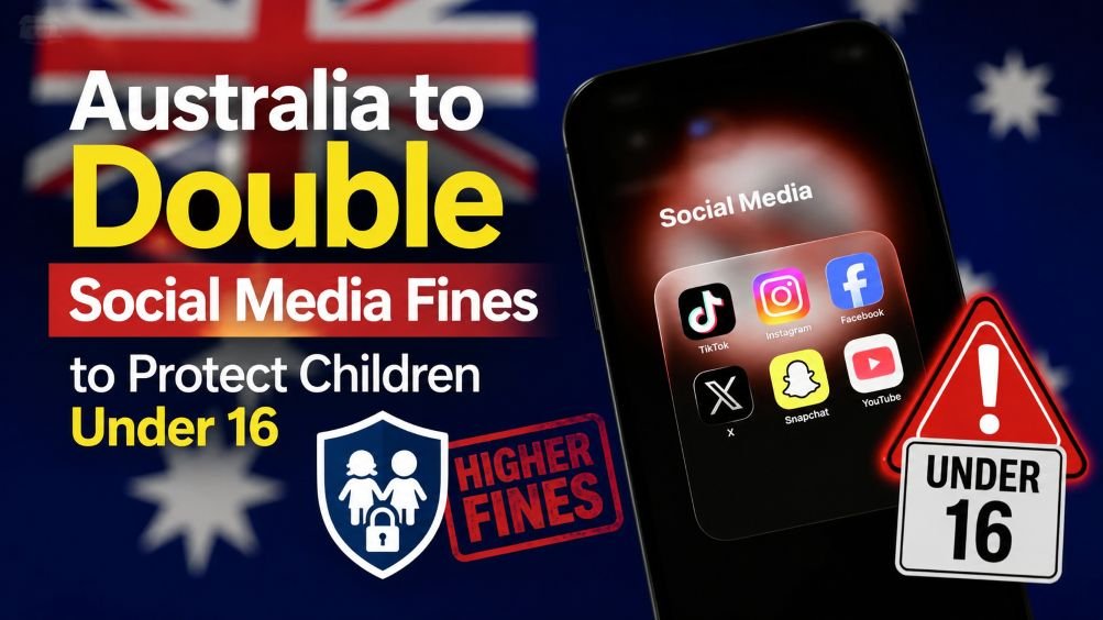 Australia Social Media Fines proposal targets platforms failing to block users under 16