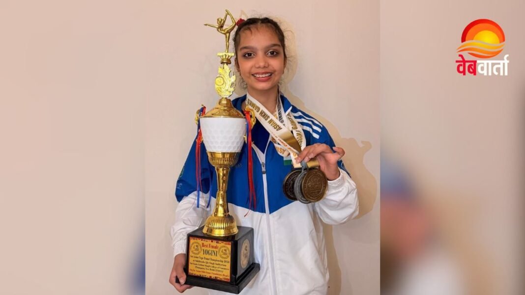 Asian Yoga Championship 2026 में पदक जीतने वाली खुशी मित्तल