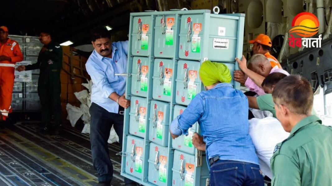 Operation Amistad India Humanitarian Aid Venezuela Operation Amistad के तहत भारत ने वेनेजुएला के लिए C-17 विमान से राहत सामग्री, फील्ड हॉस्पिटल यूनिट और BHISHM Cubes भेजे