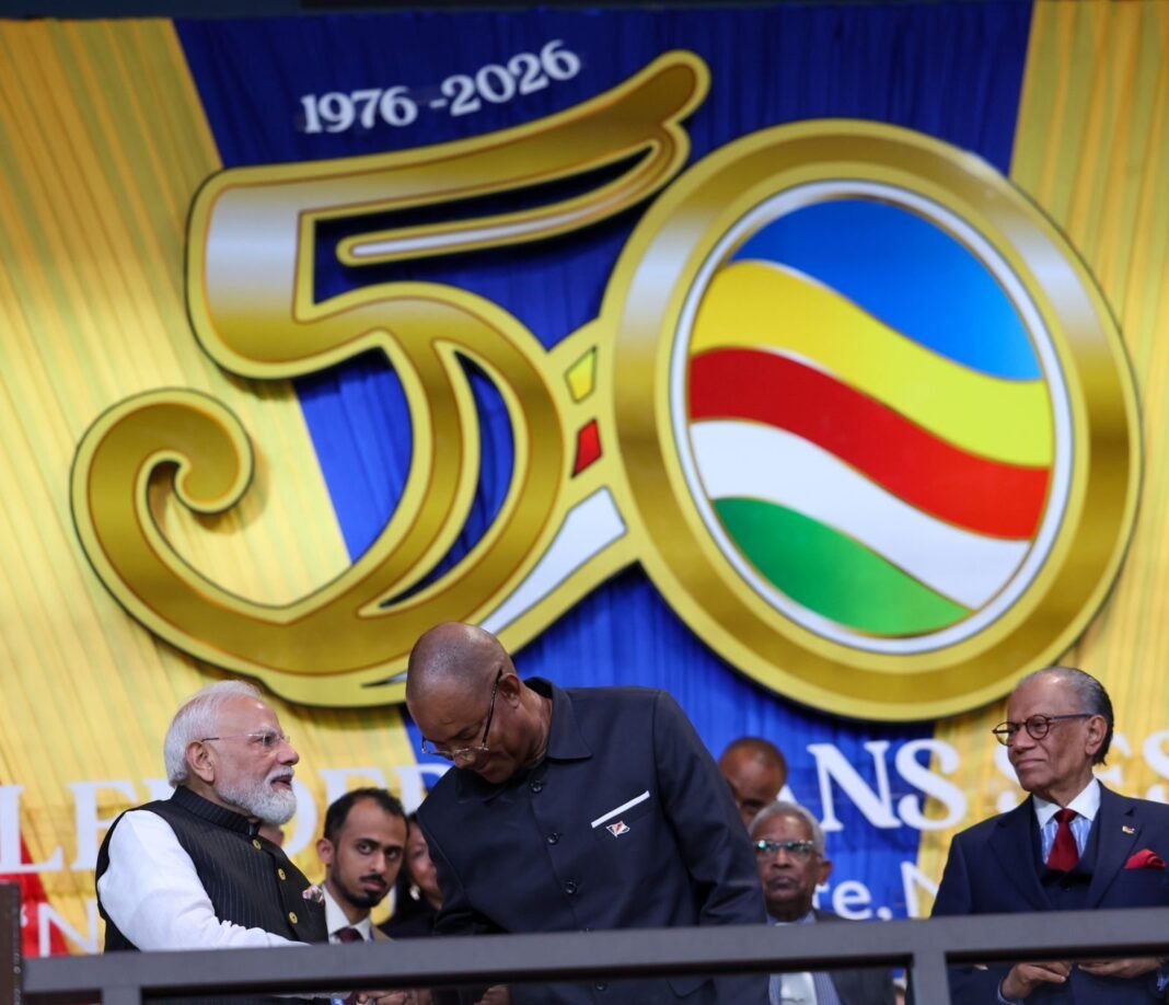 PM Modi Seychelles Visit PM Modi Seychelles Visit के दौरान सेशेल्स के राष्ट्रीय दिवस समारोह में शामिल प्रधानमंत्री नरेंद्र मोदी