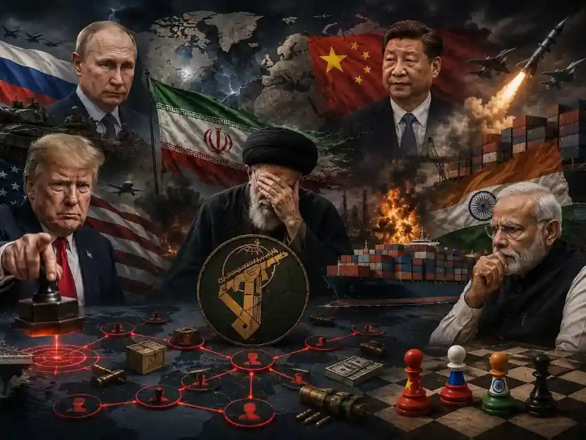 us-sanctions-irgc-network-india-china-russia-iran अमेरिका ने आईआरजीसी नेटवर्क पर कसा शिकंजा, भारत समेत चार देशों की संस्थाओं पर प्रतिबंध