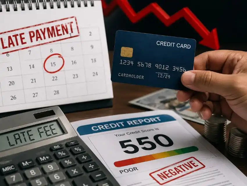 credit-card-bill-late-payment-credit-history-interest-charges क्रेडिट कार्ड बिल देर से भरने पर क्या होगा? जानें ब्याज, शुल्क और क्रेडिट इतिहास पर असर