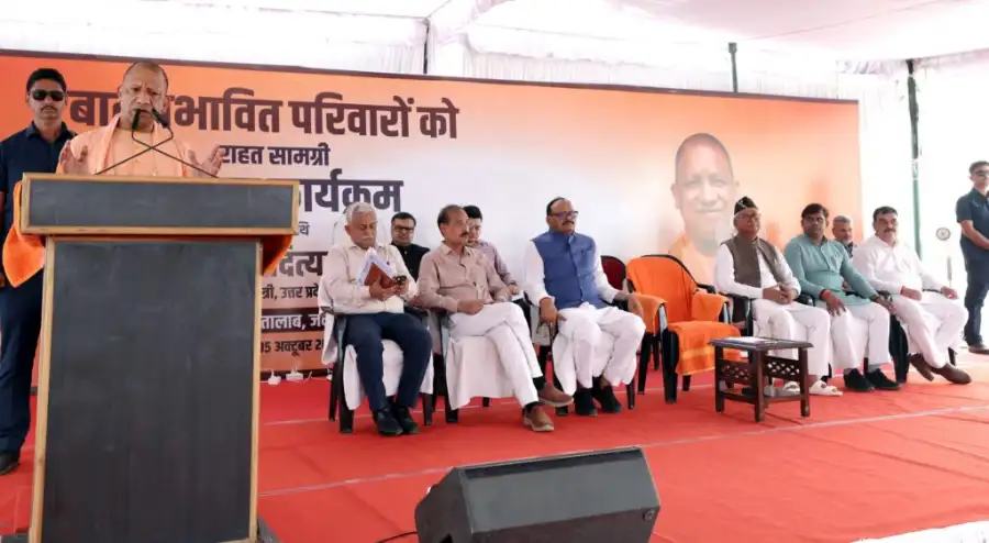 lucknow-flood-yogi-adityanath-embankment-faizullaganj-naimish लखनऊ में बाढ़ पर योगी का बड़ा फैसला, फैजुल्लागंज से नैमिष तक बनेगा तटबंध